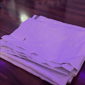 white/cream colored black out curtains